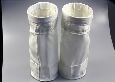 China Não saco de filtro da poeira do alongamento, tratamento térmico da eficiência elevada dos sacos de filtro de pano fornecedor