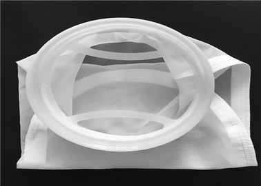 China Cor branca personalizada dos sacos de filtro da malha de nylon do mícron da forma para a máquina da imprensa da resina fábrica
