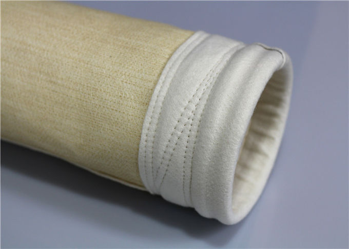 Peso alto da condutibilidade térmica 450-600gsm da isolação do saco de filtro de Nomex da fibra de vidro