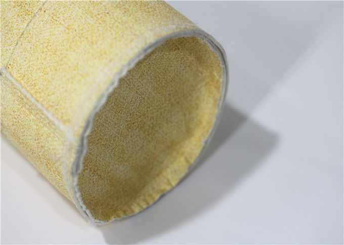 Forma lisa oval redonda 500gsm do saco de filtro de Aramid do tratamento da água para a indústria petroquímica