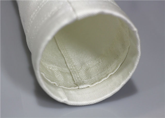 Textura estável do Weave liso do tamanho do consumo da baixa potência do saco de filtro da fibra de vidro da casca da poeira