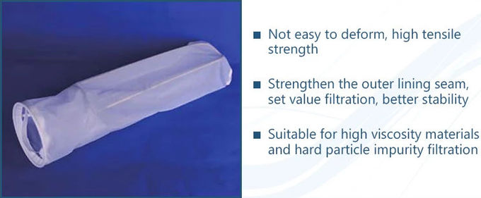 Forma líquida Eco do cilindro do saco de filtro da remoção de nylon do óleo dos PP do PE - amigável